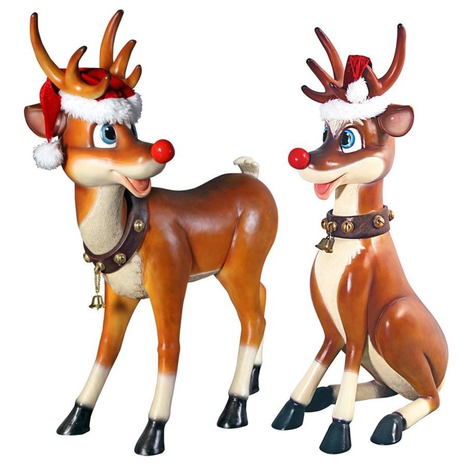 Rudolph the Red Nosed Reindeer Statue Collection